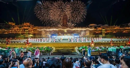 Lighting The Night At Taihu Performing Arts City